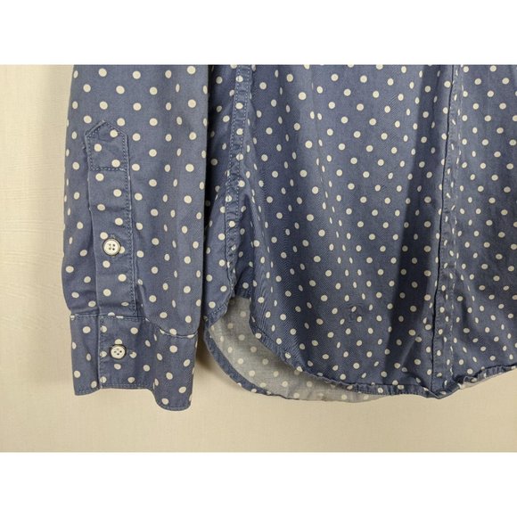 Victoria's Secret polka dots lace up blouse S/P - Picture 4 of 7